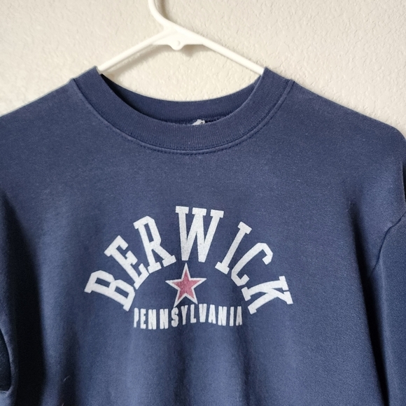 VINTAGE Berwick‎ Pennsylvania crewneck sweatshirt 90s graphic XXS - Picture 4 of 6